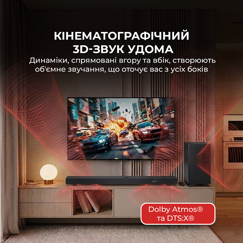 Саундбар Sharp HT-SBW53121(BK)