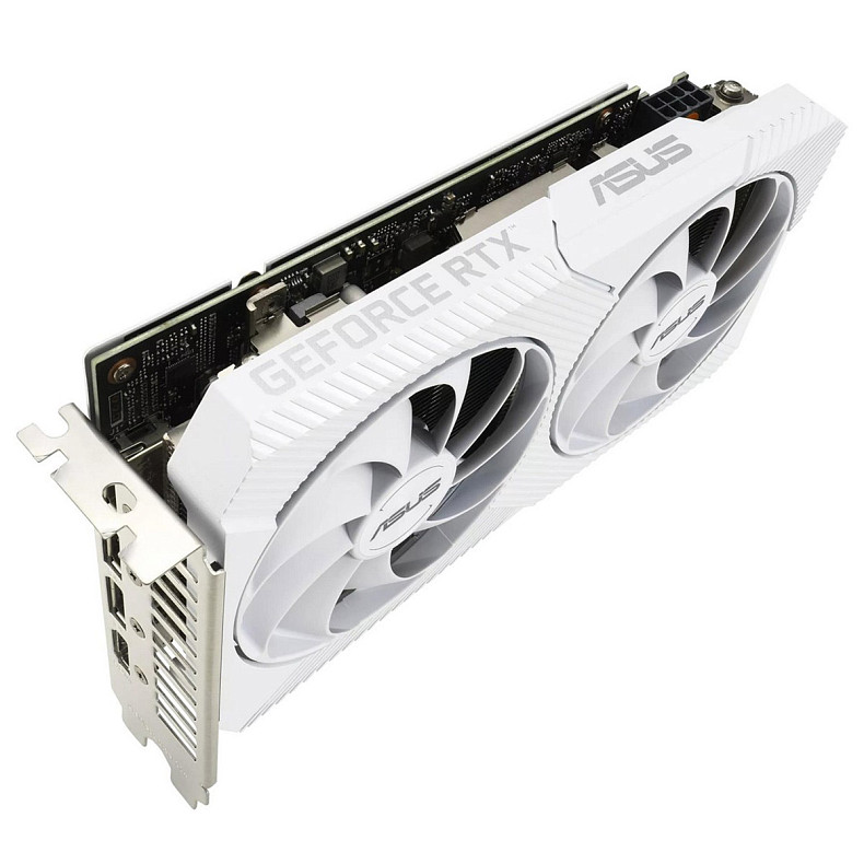 Видеокарта ASUS GeForce RTX 3060 8GB GDDR6 DUAL OC WHITE DUAL-RTX3060-O8G-WHITE (90YV0GB7-M0NA00)