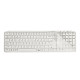 Клавиатура мембрана Keychron B6 Pro, USB/WL/BT, ivory white