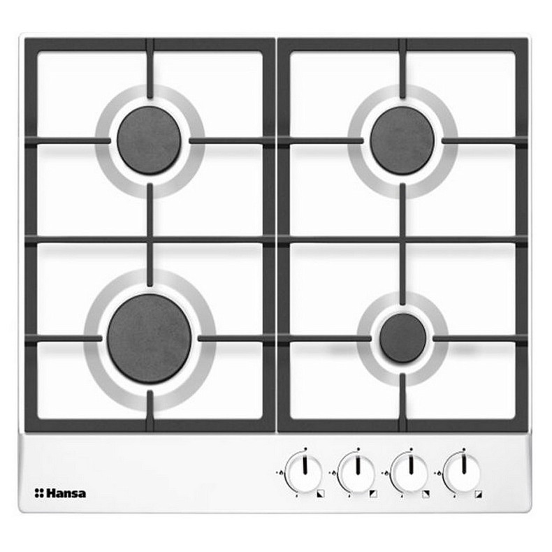 Варильна поверхня Hansa газова, 60см, чавун, білий