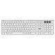 Клавиатура ножничная 2E KS270 105key, WL/BT, EN/UK, серебристо-белый