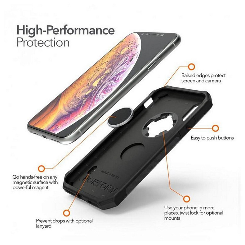 Чeхол-накладка Rokform Rugged для Apple iPhone X/XS Gun Metal (303743P)