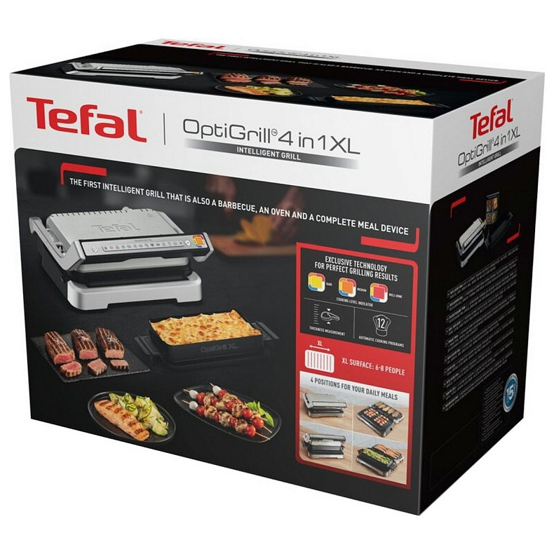 Tefal pressure grill OptiGrill 4in1 XL 2200W GC784D30