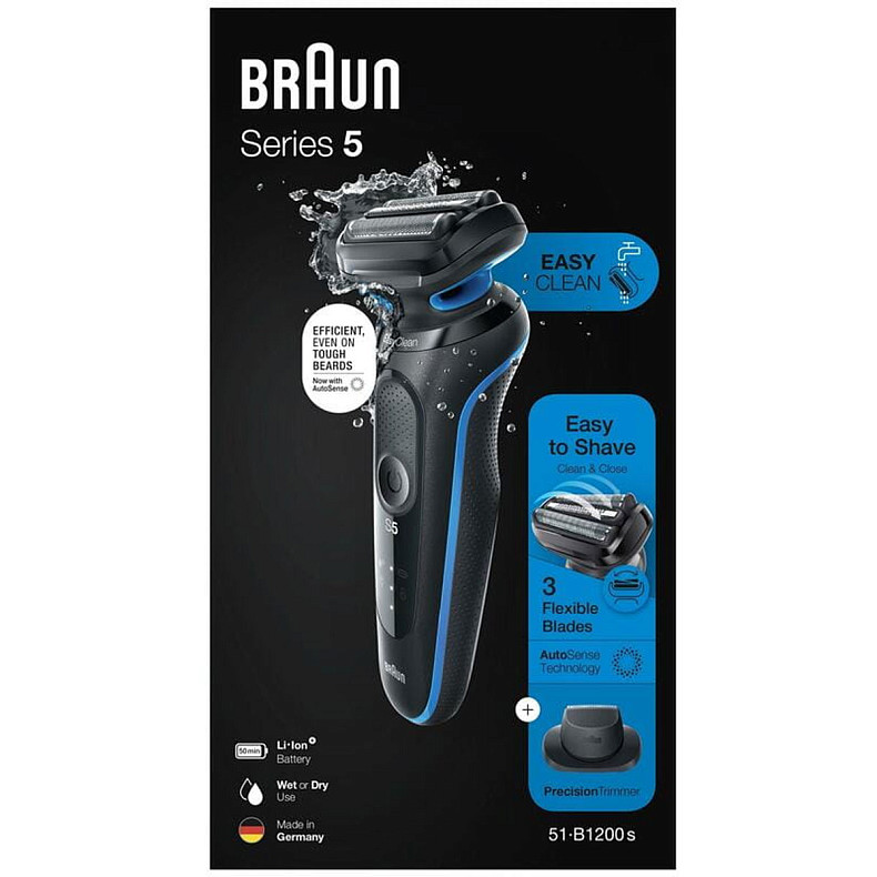 Електробритва Braun Series 5 51-B1200S BLUE