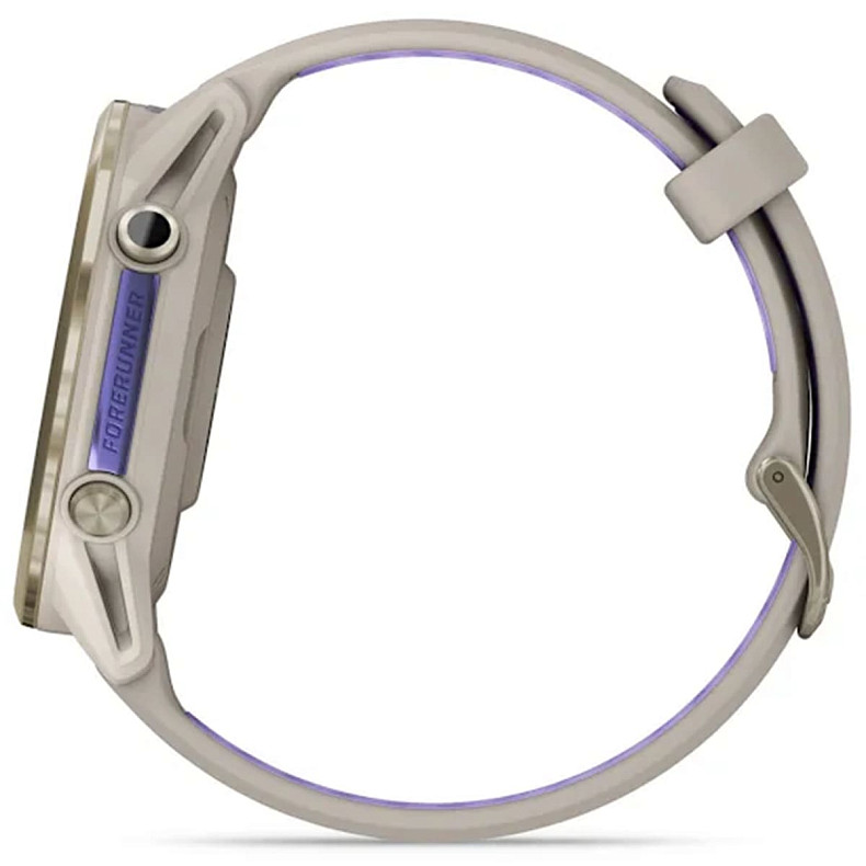 Спортивные часы Garmin Forerunner 970 Soft Gold Titanium with French Gray Case and French Gray/Translucent Indigo Band (010-02969-02)