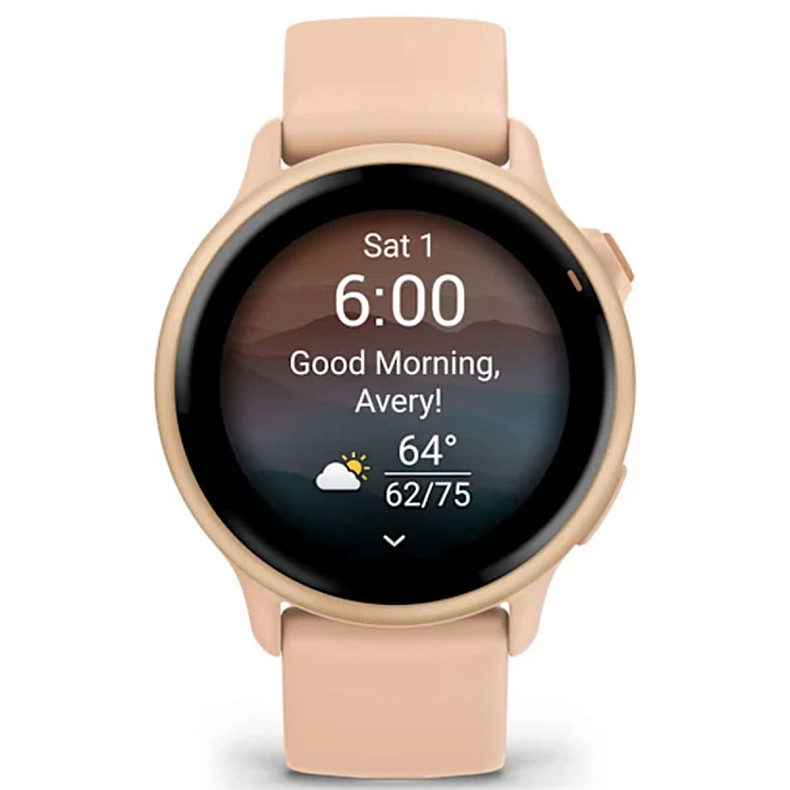 Спортивные часы Garmin Vivoactive 6 Metallic Pink Dawn with Pink Dawn Band