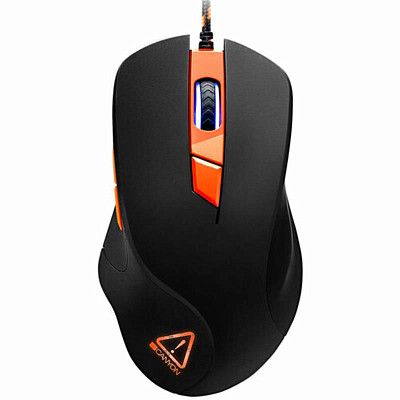 Мишка Canyon Eclector CND-SGM03RGB Black/Orange