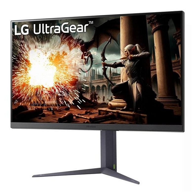 Монитор LG 31.5" 32GS75Q-B 2xHDMI, DP, Audio, IPS, 2560x1440, 180Hz, 1ms, sRGB 99%, G-SYNC, FreeSync