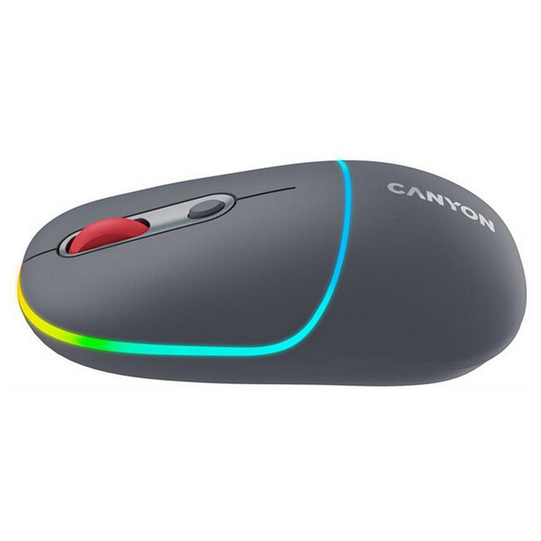 Мышка Canyon MW-22 Dual Band RGB Wireless Dark Grey (CNS-CMSW22DG)