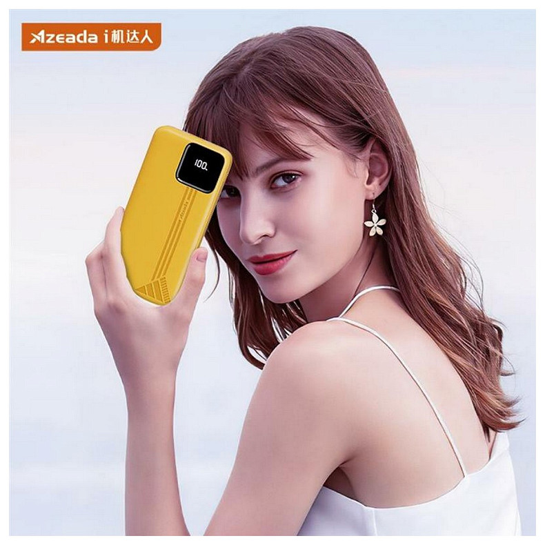 Універсальна мобільна батарея Proda Azeada Shilee AZ-P10 10000mAh 22.5W Yellow (PD-AZ-P10-YEL)