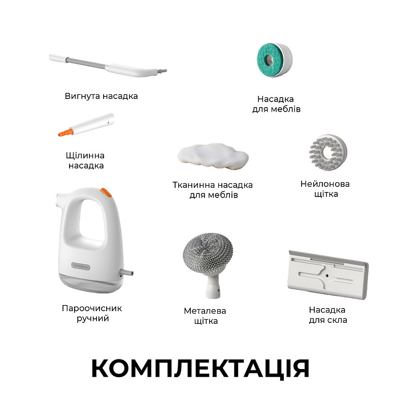 Пароочиститель ручной Deerma Handheld Steam Cleaner DEM-ZQ01