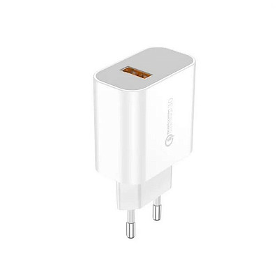 Зарядний пристрій Foneng EU46 QC3.0 Charger (1USBх3A) White (EU46-CH-TC) + кабель USB Type