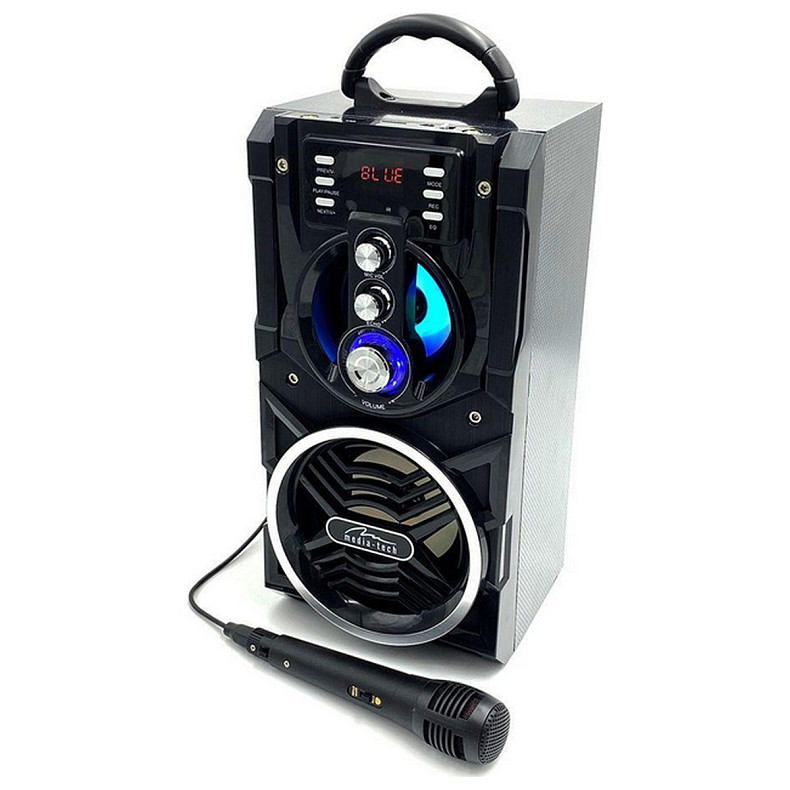 Акустична система 1.0 Media-Tech 18W, Bluetooth/FM/AUX/SD/USB/КАРАОКЕ чорна