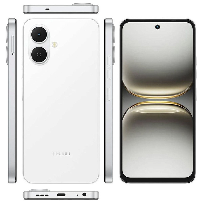 Смартфон Tecno Spark Go 2 (KM4) 4/128GB Veil White (4894947088841)
