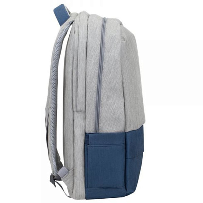 Рюкзак для ноутбука Rivacase 7567 (Grey/ Dark Blue) 17.3" Prater