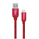 Кабель ColorWay USB-Lihgtning, 2.4А, 2м Red (CW-CBUL007-RD)