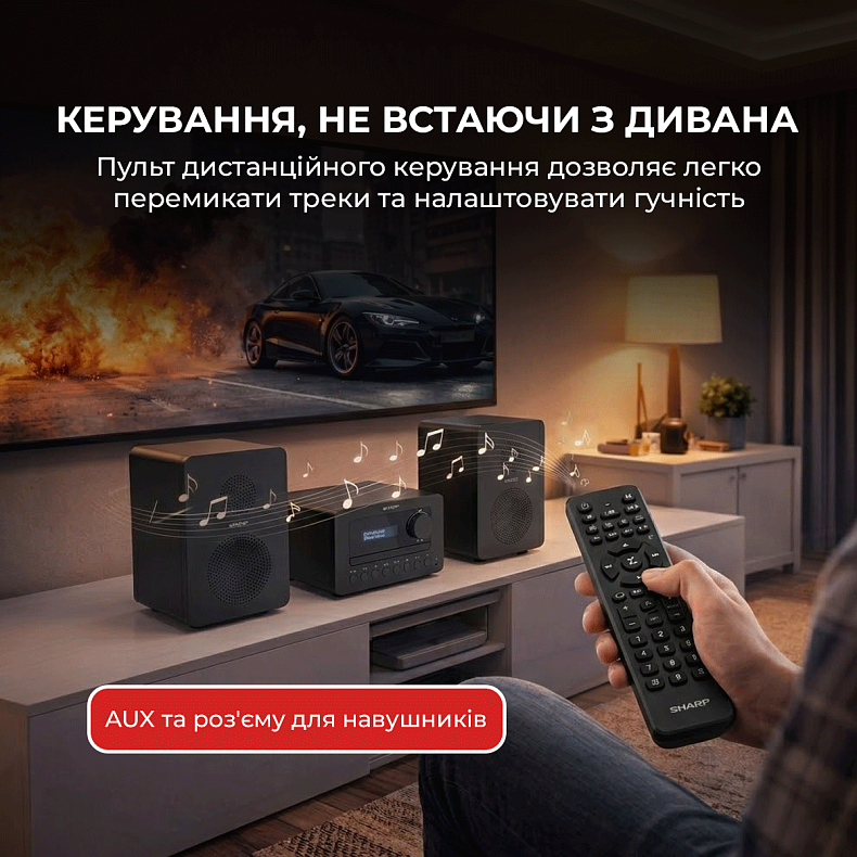 Музичний центр Sharp XL-B514(BK) Black
