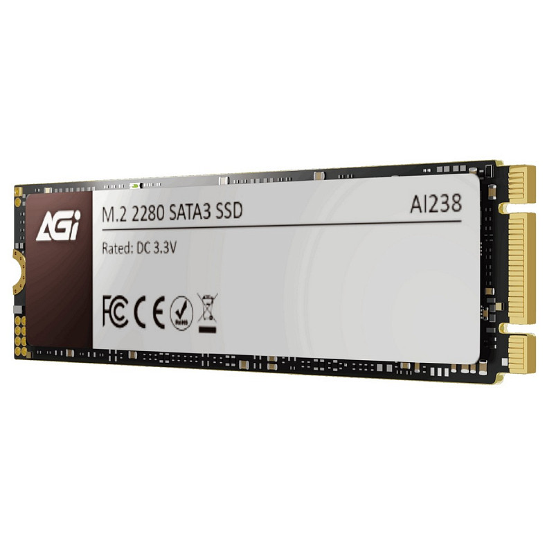SSD диск 512Gb AGI AI238 M.2 2280 SATA 2.5" 3D NAND QLC