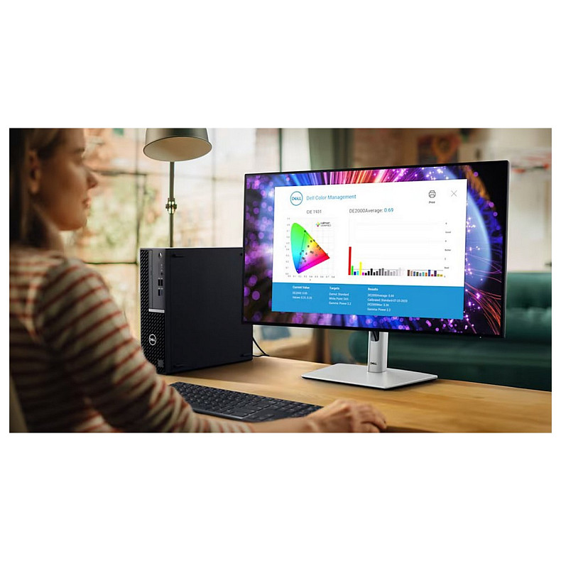 Монітор DELL 27" U2724DE HDMI, DP, USB-C, RJ-45, Audio, IPS, 2560x1440, 120Hz, sRGB 100%, Pivot