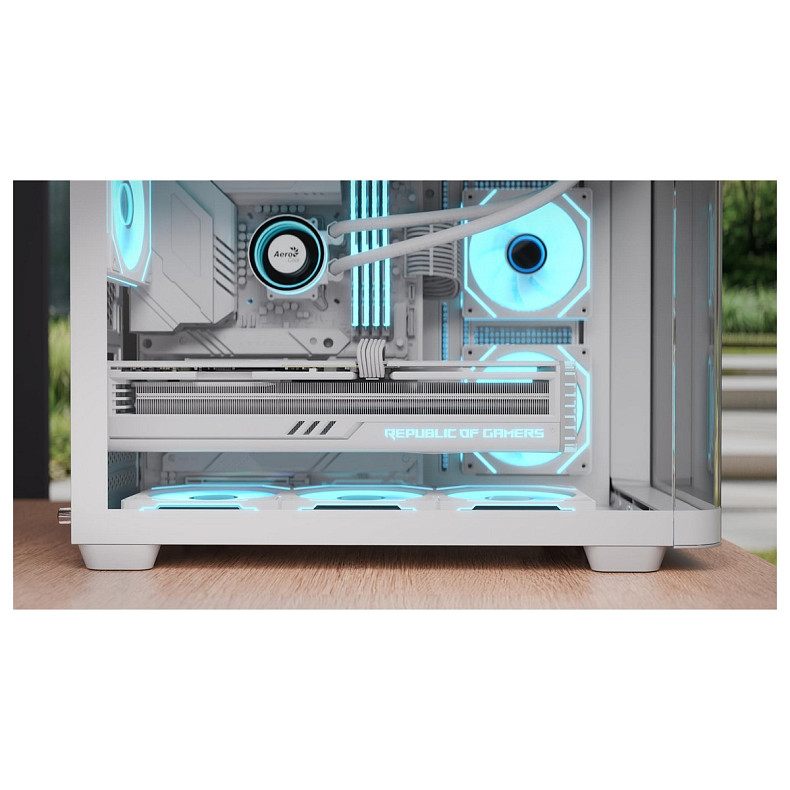 Корпус AeroCool P300C-G-WT-v1 (ACCS-PN02033.21) White без БП