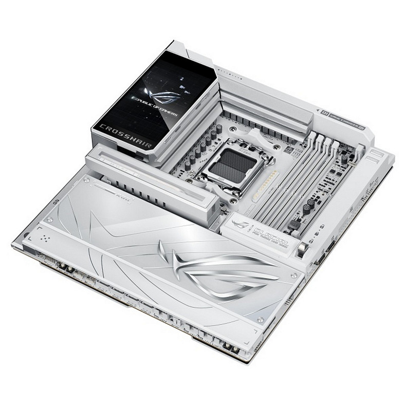 Материнcька плата ASUS ROG CROSSHAIR X870E GLACIAL sAM5 X870E 4xDDR5 M.2 USB Type-C Wi-Fi BT E-ATX б