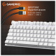 Клавиатура GamePro Genesis Joker MK124W Outemu Red Swithes USB White