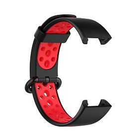 Ремешок BeCover Vents Style для Xiaomi Redmi Smart Band 2 Black-Red (709424)