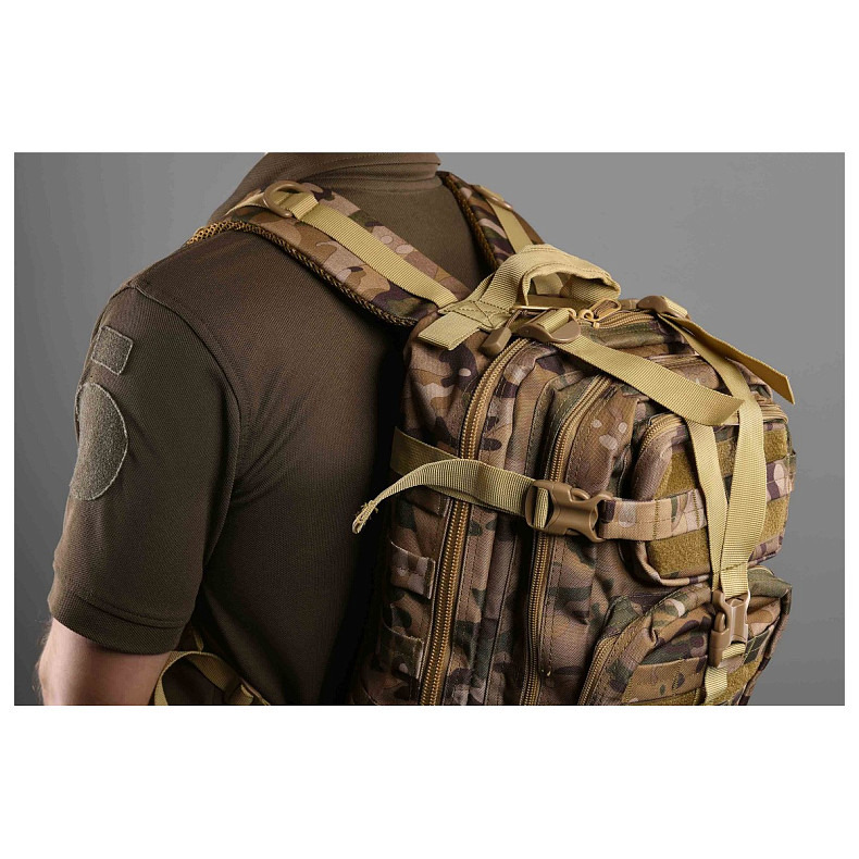 Рюкзак тактичний 2Е, 25L, Molle, камуфляж (2E-MILTACBKP-25L-MC)