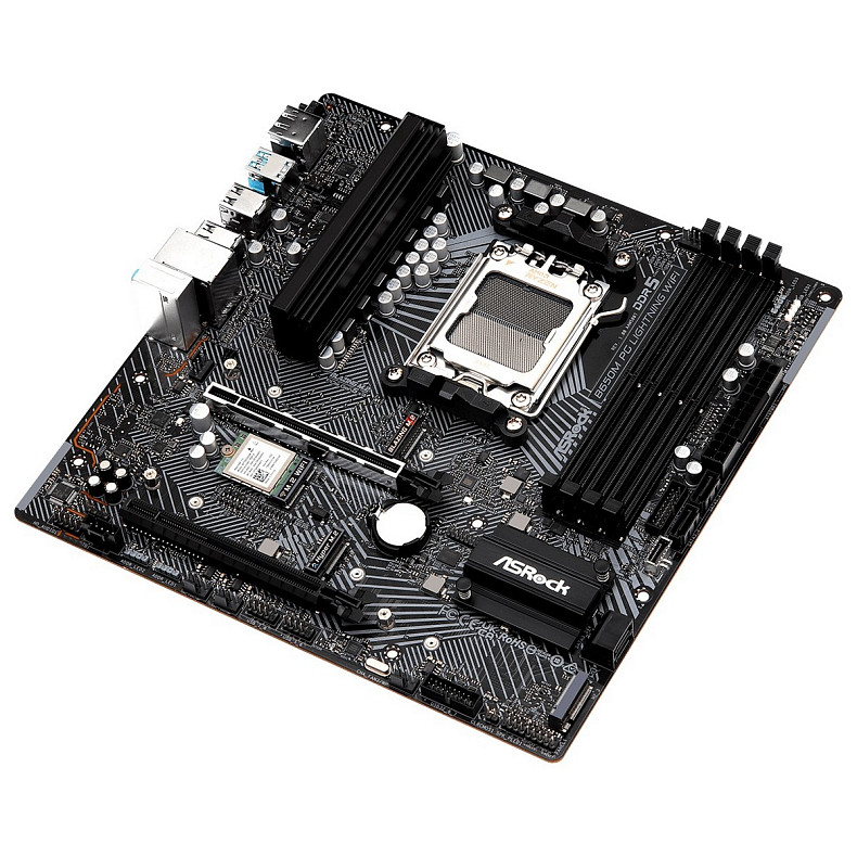 Материнская плата ASRock B650M PG Lightning WiFi Socket AM5