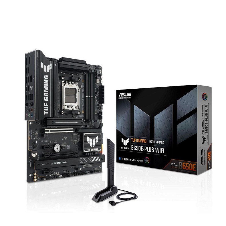 Материнская плата ASUS TUF GAMING B650E-PLUS WIFI sAM5 B650 4xDDR5 M.2 HDMI DP WiFi BT ATX
