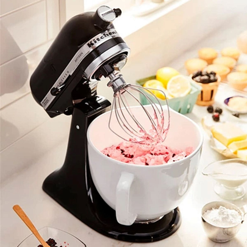 Кухонный комбайн KitchenAid Artisan 4,8 л 5KSM175PSEOB с откидным блоком черный