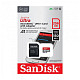 Карта пам'яті MicroSDXC 256GB UHS-I Class 10 SanDisk Ultra A1 R150MB/s + SD-adapter