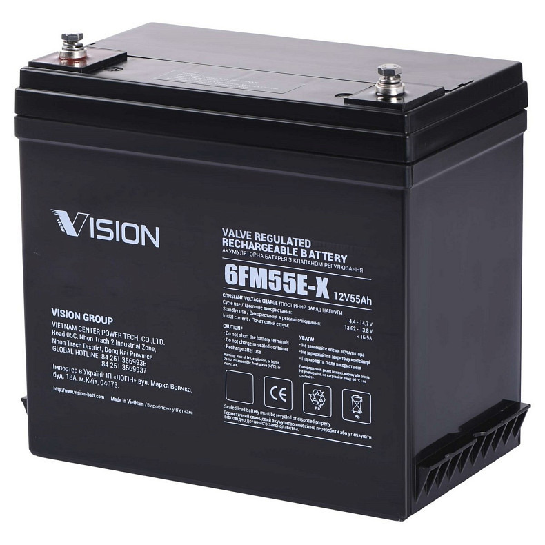 Акумуляторна батарея Vision FM 12V 55Ah