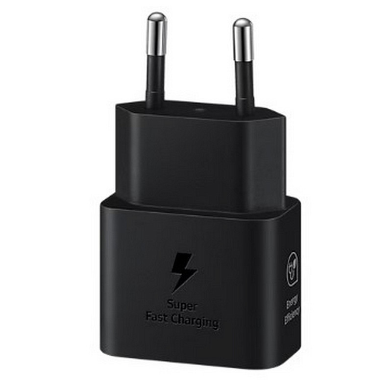 Мережевий зарядний пристрій Samsung 25W Power Adapter (w/o cable) Black