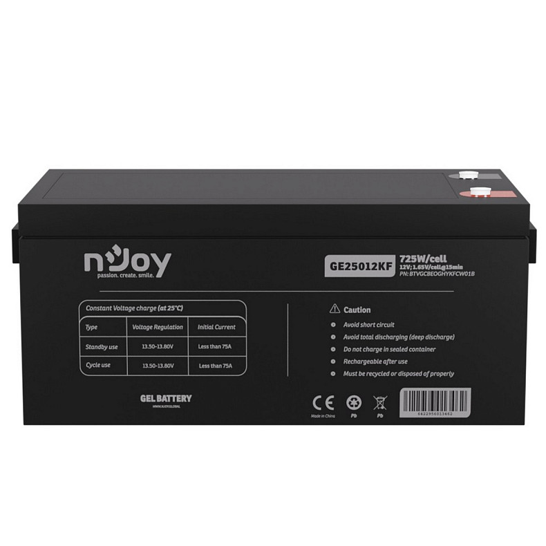 Акумуляторна батарея Njoy GE25012KF 12V 250AH (BTVGCBEOGHYKFCW01B) GEL