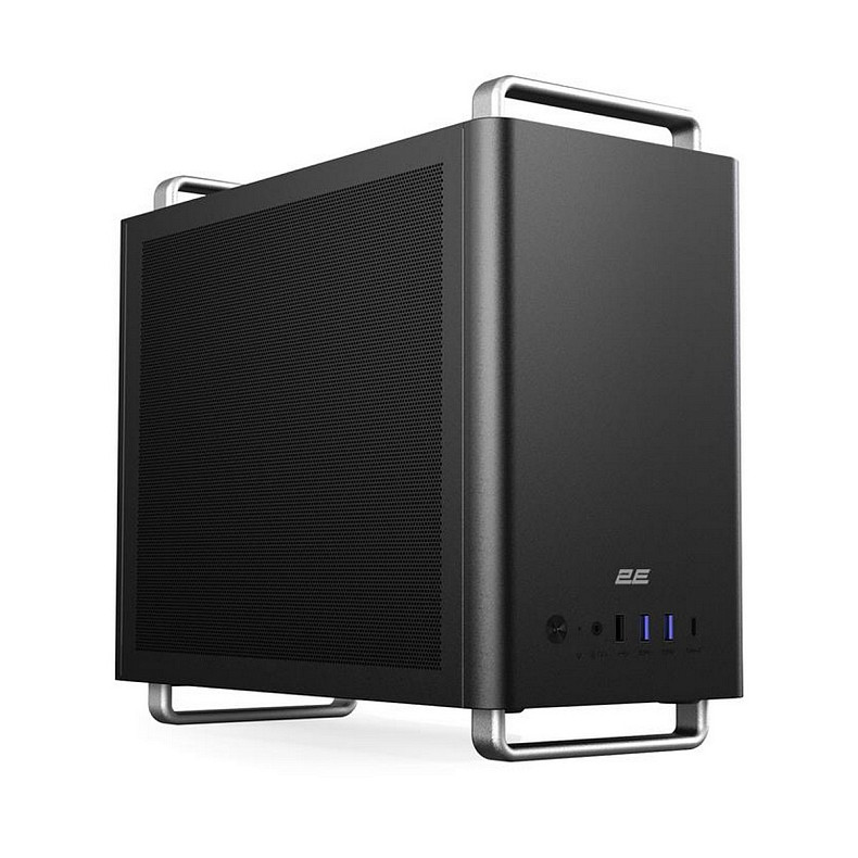 Корпус 2E Credo Mesh V300B-MH без БП, 2xUSB3.0, 1х USB 2.0, 1xUSB Type-C, 1x90мм, VGA 310мм, mATX, ч