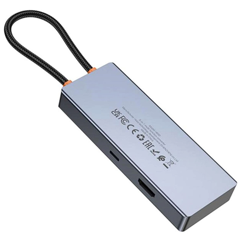 USB-хаб HOCO HB50 Wow 5-in-1 Multi-Function Converter (HDTV+PD+USB 3.0x3) Deep Space Gray