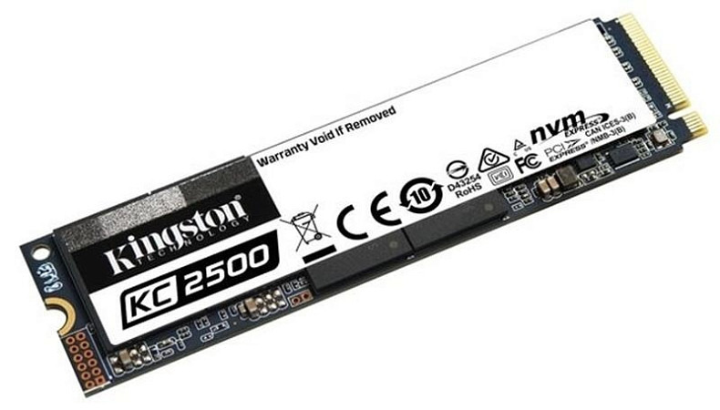 SSD диск Kingston KC2500 1TB M.2 NVMe 2280 PCIe Gen3.0 x4 3D TLC (SKC2500M8/1000G)