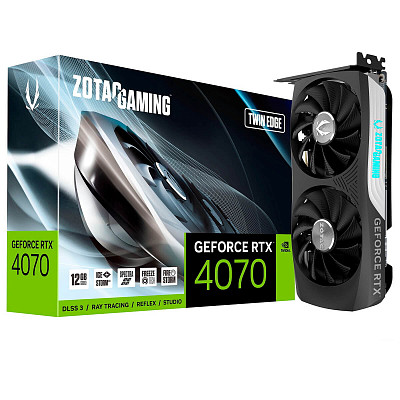 Видеокарта ZOTAC GeForce RTX 4070 12GB GDDR6X Twin Edge (ZT-D40700E-10M)