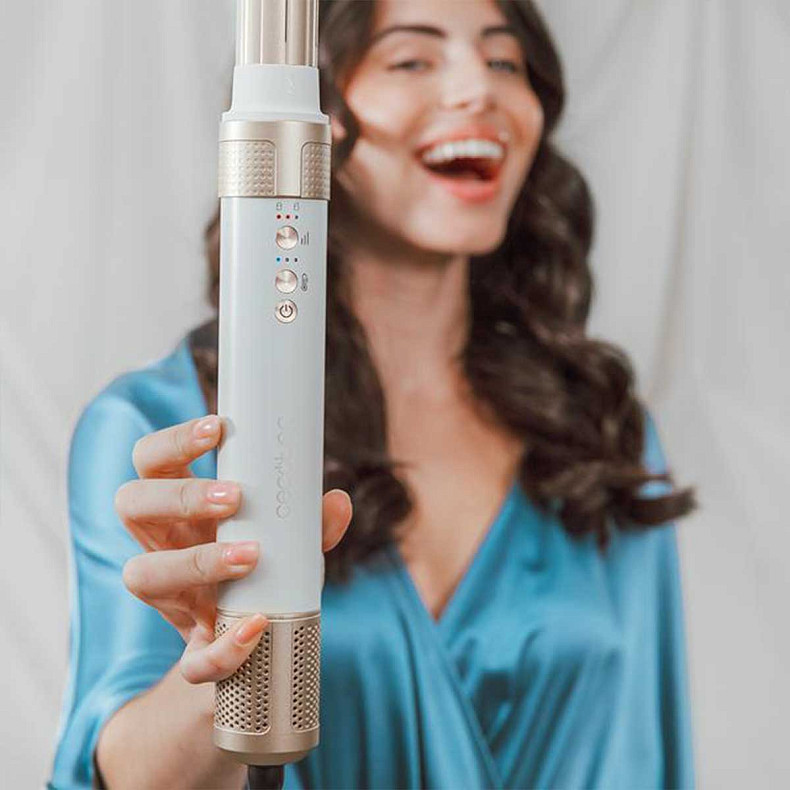 Стайлер CECOTEC Bamba CeramicCare 10in1 AirGlam Champagne