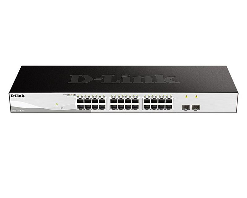 Комутатор D-Link DGS-1210-26/F 24x1GE, 1xSFP Websmart (DGS-1210-26)