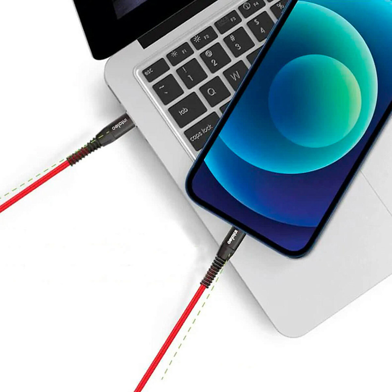 Кабель Intaleo CBRNYTL1 USB-C-Lightning 1.2м Red (1283126504129)