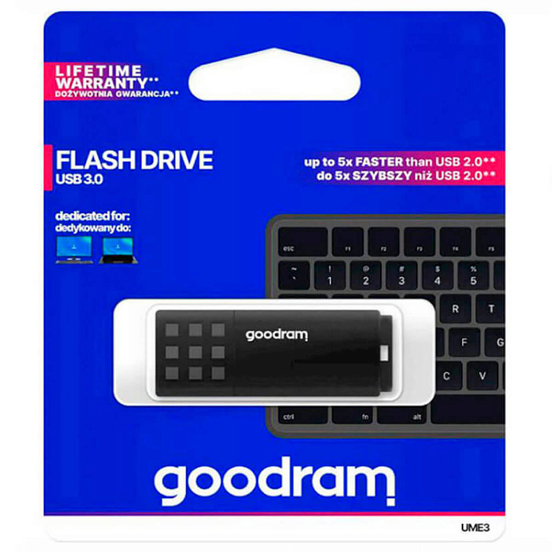 Флеш-накопичувач 3.0 128GB GOODRAM UME3 Black (UME3-1280K0R11)