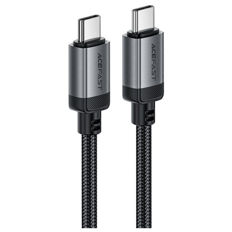 Кабель USB 2.0 USB-C to USB-C, 1.2 м, 3.0A, aluminum alloy Black, C20-03 Acefast