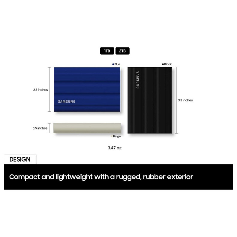 SSD диск Samsung T7 Shield 2TB USB 3.2 Gen 2 Type-C