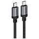 Кабель USB 2.0 USB-C to USB-C, 1.2 м, 3.0A, aluminum alloy Black, C20-03 Acefast