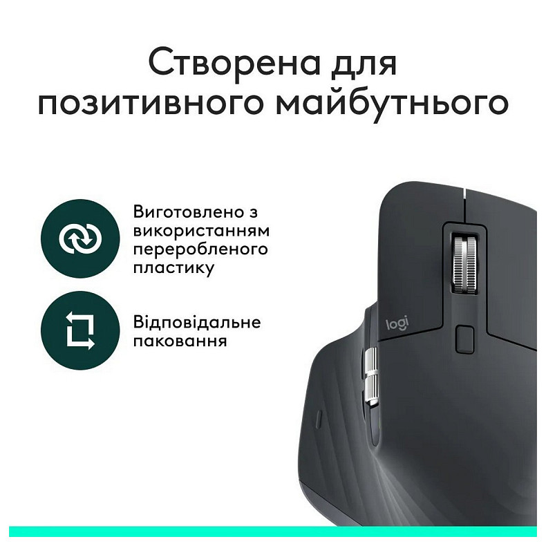 Миша Bluetooth Logitech MX Master 3S Performance BE Graphite (910-007501)