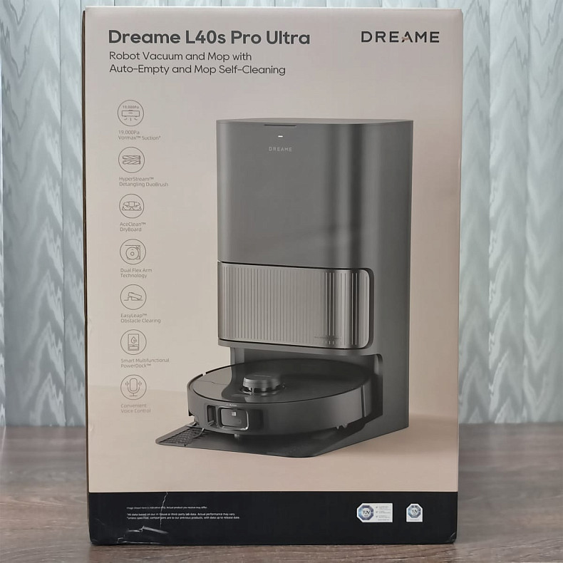 Робот-пылесос моющий Dreame L40s Pro Ultra Black - Уценка