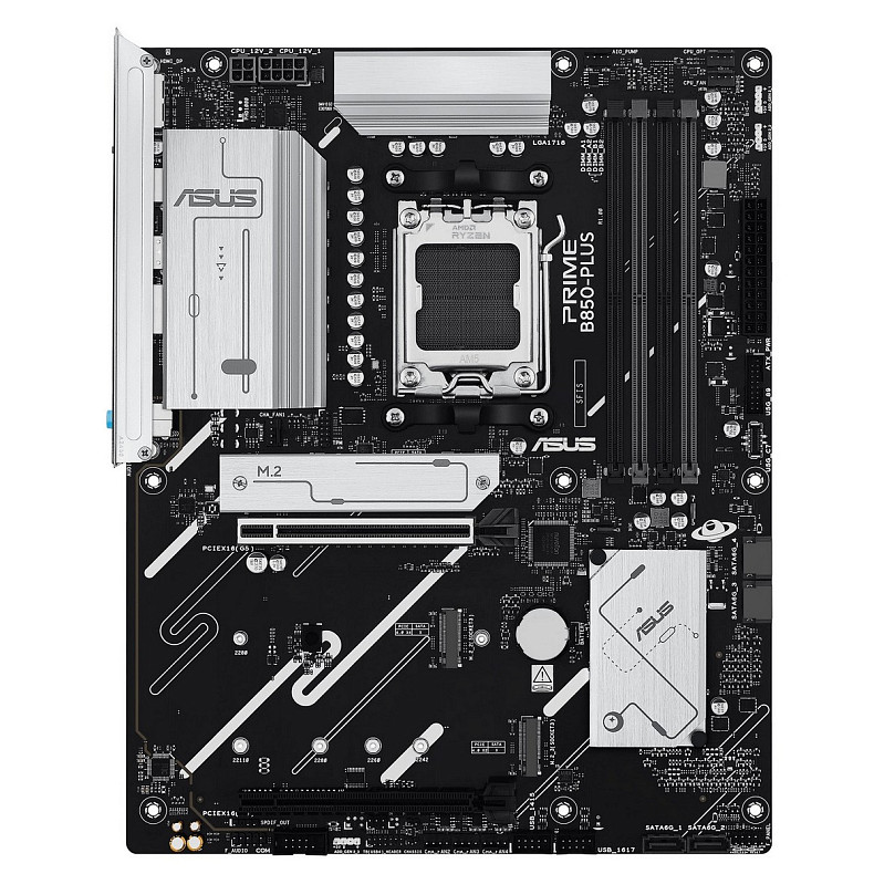 Материнская плата ASUS PRIME B850-PLUS sAM5 B850 4xDDR5 M.2 HDMI DP ATX