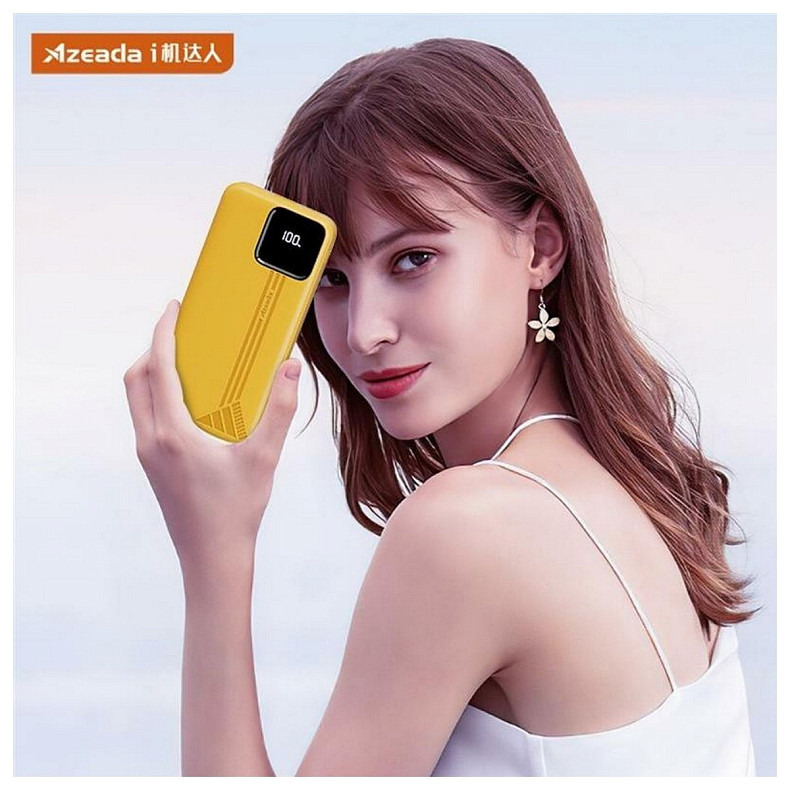 Универсальная мобильная батарея Proda Azeada Shilee AZ-P10 10000mAh 22.5W Yellow (PD-AZ-P10-YEL)